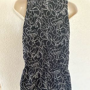 Banana Republic black and white dress